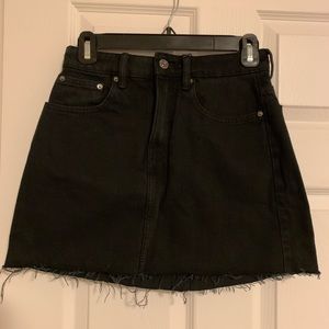 Zara Black Denim Skirt